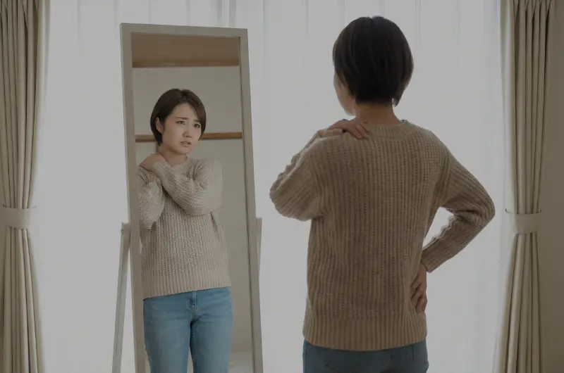 悩む女性のイメージ